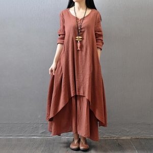 Two flax dresses