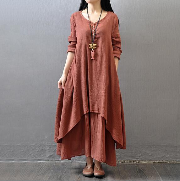 Two flax dresses