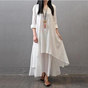 Two flax dresses