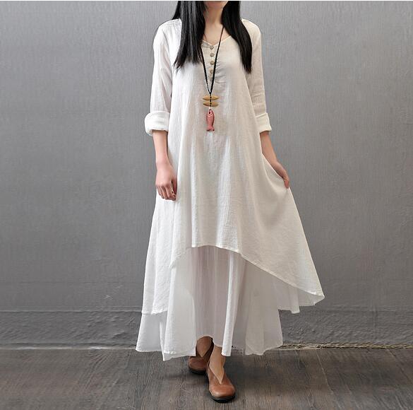Two flax dresses