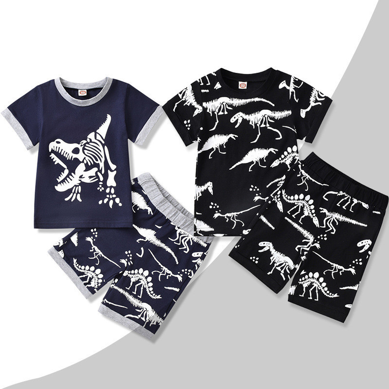 Summer Short-sleeved Dinosaur Children’s Clothing