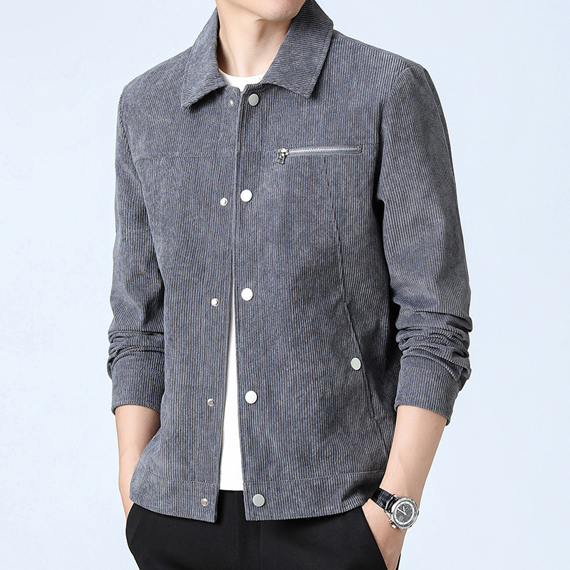 Corduroy Jacket Lapel Corduroy Casual Cargo Pants